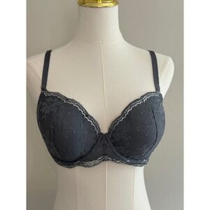 Victoria's Secret Dream‎ Angels Lined Demi Bra, Size 34DD, Floral Lace